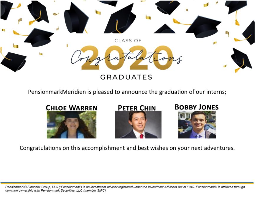 Congratulations for graduates Chloe warren, Peter Chin and Bobby Jones